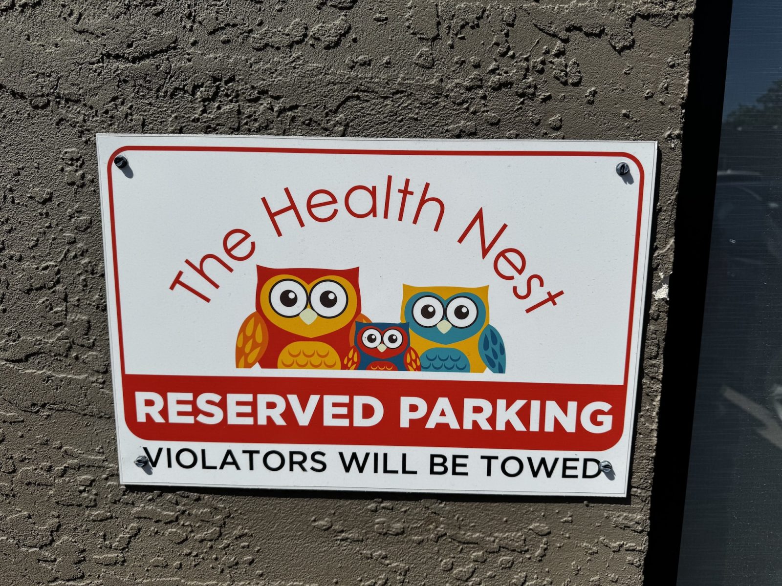 parking at the health nest